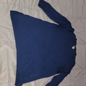J. Crew Classic Blue Knit Sweater